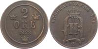 Schweden 2 Öre Oskar II. (1872 - 1905) -