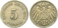 Kaiserreich 5 Pfennig 5 Pfennig - großer Adler -
