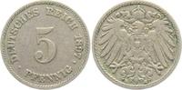 Kaiserreich 5 Pfennig 5 Pfennig - großer Adler -