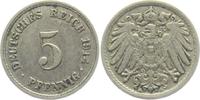 Kaiserreich 5 Pfennig 5 Pfennig - großer Adler -