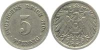 Kaiserreich 5 Pfennig 5 Pfennig - großer Adler -