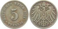Kaiserreich 5 Pfennig 5 Pfennig - großer Adler -