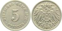 Kaiserreich 5 Pfennig 5 Pfennig - großer Adler -