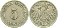Kaiserreich 5 Pfennig 5 Pfennig - großer Adler -