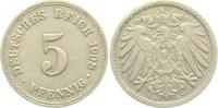Kaiserreich 5 Pfennig 5 Pfennig - großer Adler -