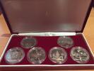 6x 1 Rubel 1980 Russland Olympiade Moskau - Gedenkmünzen-Satz ( 6 Münzen) st in Original-Box mit Zertifikat