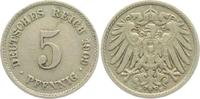 Kaiserreich 5 Pfennig 5 Pfennig - großer Adler -