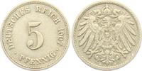 Kaiserreich 5 Pfennig 5 Pfennig - großer Adler -