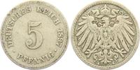 Kaiserreich 5 Pfennig 5 Pfennig - großer Adler -