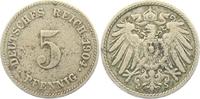 Kaiserreich 5 Pfennig 5 Pfennig - großer Adler -