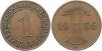Drittes Reich 1 Reichspfennig 1 Reichspfennig - Ährenbündel -