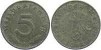 Drittes Reich 5 Reichspfennig 5 Reichspfennig - mit Hakenkreuz -