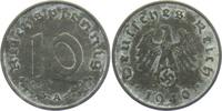 Drittes Reich 10 Reichspfennig 10 Reichspfennig - mit Hakenkreuz -