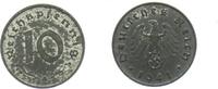 Drittes Reich 10 Reichspfennig 10 Reichspfennig - mit Hakenkreuz -