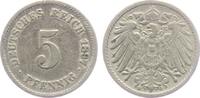 Kaiserreich 5 Pfennig 5 Pfennig - großer Adler -