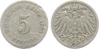 Kaiserreich 5 Pfennig 5 Pfennig - großer Adler -