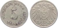 Kaiserreich 5 Pfennig 5 Pfennig - großer Adler -