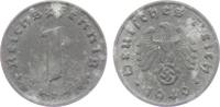 Drittes Reich 1 Reichspfennig 1 Reichspfennig - mit Hakenkreuz -