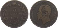 Italien 5 Centesimi Vittorio Emanuele II. (1861 - 1878) -