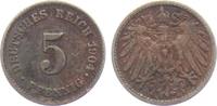 Kaiserreich 5 Pfennig 5 Pfennig - großer Adler -