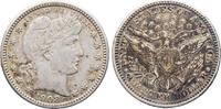 USA 1/4 Dollar/ Quarter 1908 D Barber Quarter SUP-
