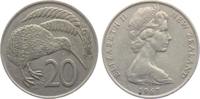 Neuseeland 20 Cents Kiwi - Vogel - Tiere -