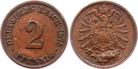Kaiserreich 2 Pfennig 2 Pfennig kleiner Adler -