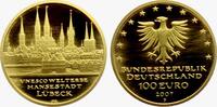 Deutschland 100 Euro 1/2 Unze Goldmünze - Lübeck -