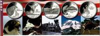 USA 5 x 25 Cents - Quarters Quarter-Serie 2007 (5 Münzen) FDC