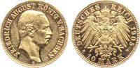 Sachsen 10 Mark König Friedrich August III. von Sachsen (1904-1918) -
