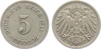 Kaiserreich 5 Pfennig 5 Pfennig - großer Adler -