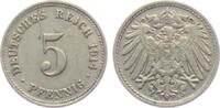 Kaiserreich 5 Pfennig 5 Pfennig - großer Adler -