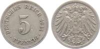 Kaiserreich 5 Pfennig 5 Pfennig - großer Adler -