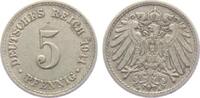 Kaiserreich 5 Pfennig 5 Pfennig - großer Adler -