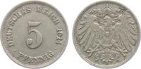 Kaiserreich 5 Pfennig 5 Pfennig - großer Adler -