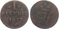 Waldeck 1 Pfennig Georg Heinrich (1813 - 1845) -