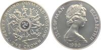 Isle of Man 1 Crown Olympische Spiele 1980 in Moskau - verschiedene Sommersportarten -