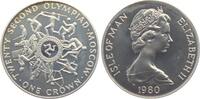 Isle of Man 1 Crown Olympische Spiele 1980 in Moskau - verschiedene Sommersportarten -