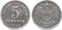 Ersatzmünzen des 1. Weltkrieges 5 Pfennig 5 Pfennig - im Kordelkreis -