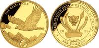 Kongo 100 Francs 2021 Weißkopfseeadler - 1 Goldunze FB in Kapsel
