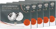 Deutschland 5 x 10 Euro 5 x 10 Euro Luft bewegt - In der Luft - Satz ( ADFGJ) -