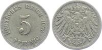 Kaiserreich 5 Pfennig 5 Pfennig - großer Adler -