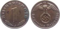 Drittes Reich 1 Reichspfennig 1 Reichspfennig - mit Hakenkreuz -