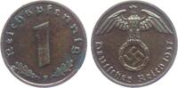 Drittes Reich 1 Reichspfennig 1 Reichspfennig - mit Hakenkreuz -