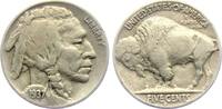 USA 5 Cents 1937 D Buffalo - Indian Head TTB+