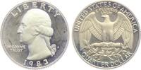 USA 1/4 Dollar - Quarter 1983 S Quarter - Washington FB