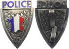 Frankreich Abzeichen (NP?) Replik ? - Frankreich - Polizei - Wappen mit Halteschnalle auf der Rückseite -