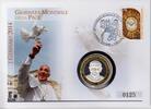 Vatikan Medaille auf Numisbrief Papst Fraziscus - Weltfriedenstag 2014 -