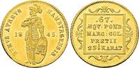Hamburg Stadt Dukat 1845 Stadt Hamburg - Ritter mit Schwert und Schild SUP+