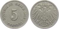 Kaiserreich 5 Pfennig 5 Pfennig - großer Adler -
